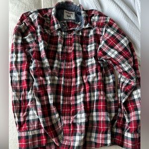 NWOT (washed, unworn) XL red white plaid Wrangler flannel shirt